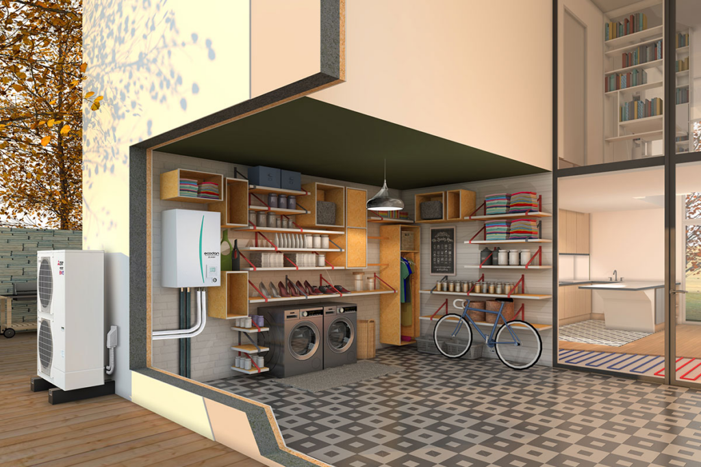 Indoor Unit Ecodan Hydrobox R32 Mitsubishi Electric ERSF-VM2E - Climacom