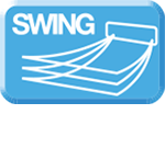 Mode of horizontal swing of the slat